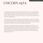 Unicorn Alfa Letterheads